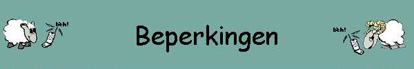 Beperkingen